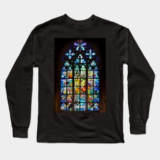 Slavic stained glass window Long Sleeve T-Shirt